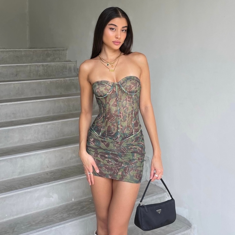Tiger Mist Camouflage Corset